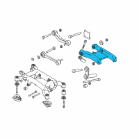 OEM 2000 BMW 540i Left Swing Part Diagram - 33-32-6-755-471