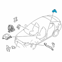 OEM 2016 Scion iA Side Sensor Diagram - 89831-WB002