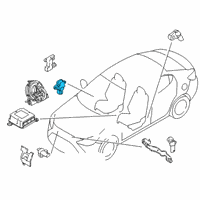 OEM 2016 Scion iA Side Sensor Diagram - 89831-WB001