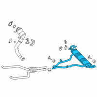 OEM 2020 BMW X7 Rear Muffler With Exhaust Fl Diagram - 18-30-8-487-389