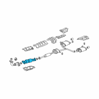 OEM 2006 Acura TSX Catalytic Converter Diagram - 18160-RBB-A00