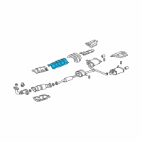 OEM Acura TSX Plate, Floor Heat Baffle Diagram - 74601-SDC-A00