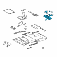 OEM 2015 Lexus RX350 Lamp Assy, Spot Diagram - 81360-48070-B0