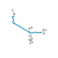 OEM Ford Crown Victoria Stabilizer Bar Diagram - 7W1Z-5482-B
