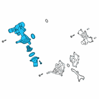 OEM 2022 Ford Explorer Thermostat Unit Diagram - BL3Z-8A586-G