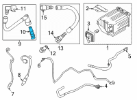 OEM Mercury Montego PCV Valve Diagram - KR3Z-6A666-B