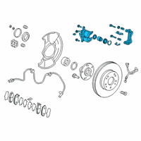 OEM 2021 Honda Clarity Front Caliper Sub-Assembly Diagram - 45018-TRT-J02