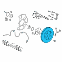 OEM 2018 Honda Clarity Front Brake (17" 28T) Diagram - 45251-TRT-J00