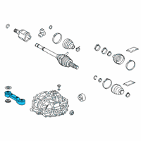 OEM 2021 Toyota Sienna Front Support Diagram - 52380-0R080