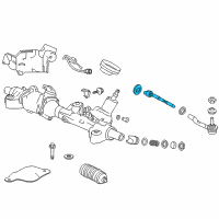 OEM 2020 Acura TLX End Set, Rack Diagram - 53010-T2B-A01