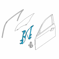 OEM 2018 Infiniti Q70L Door Window Regulator Assembly, Right Diagram - 80720-1MA0B