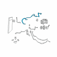 OEM 2009 Dodge Grand Caravan Line-A/C Suction Diagram - 68029283AA