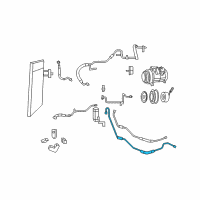 OEM 2010 Chrysler Town & Country Line-Auxiliary A/C Suction Diagram - 68029285AA