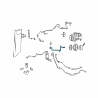 OEM 2010 Chrysler Town & Country Line-A/C Liquid Diagram - 68029279AA