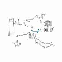 OEM 2009 Dodge Grand Caravan Line-A/C Liquid Diagram - 68029279AA