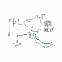 OEM 2009 Dodge Grand Caravan Line-A/C Liquid Diagram - 68029292AA