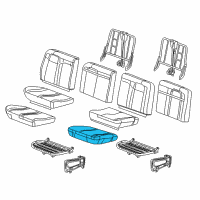 OEM 2013 Chevrolet Express 1500 Seat Cushion Pad Diagram - 19127777