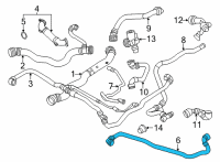 OEM 2021 BMW X3 HOSE, RADIATOR Diagram - 17-12-9-894-745