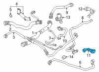 OEM 2021 BMW X3 COOLANT RETURN LINE Diagram - 17-12-8-670-700