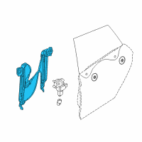 OEM 2014 BMW 335i GT xDrive Rear Left Window Regulator Diagram - 51-35-7-339-589