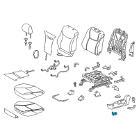 OEM 2008 Toyota Camry Lumbar Switch Diagram - 84920-0E010-E1