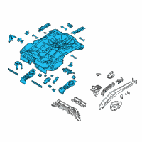 OEM Ford Focus Rear Floor Pan Diagram - CP9Z-5411215-B