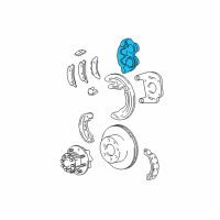 OEM 1999 Ford E-250 Econoline Brake Caliper Diagram - XC2Z2552AD