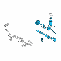 OEM 2005 Scion xB Power Steering Pump Diagram - 44310-52090