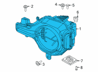 OEM 2022 Ford Bronco LAMP ASY Diagram - M2DZ-13008-A