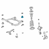 OEM 2002 Toyota Camry Rear Insulator Diagram - 52215-33080