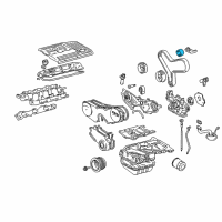 OEM Lexus ES330 Idler Sub-Assy, Timing Belt, NO.2 Diagram - 13503-0A010