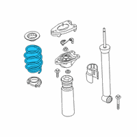 OEM BMW X2 REAR COIL SPRING Diagram - 33-53-6-866-765