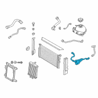 OEM 2015 BMW 428i xDrive Radiator Coolant Hose Diagram - 17-12-7-596-839