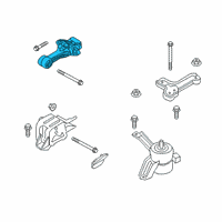 OEM Kia Roll Rod Bracket Assembly Diagram - 21950H8100