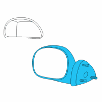 OEM Lincoln Blackwood Mirror Assembly Diagram - 2C6Z-17682-AA