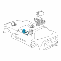 OEM 2003 Chevrolet Corvette Coil Kit, Inflator Restraint Steering Wheel Module Diagram - 26095710