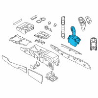 OEM 2014 BMW X5 Gear Selector Switch Diagram - 61-31-6-832-385