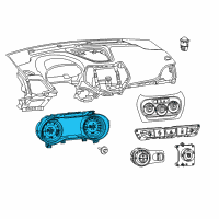 OEM 2017 Jeep Cherokee Cluster-Instrument Panel Diagram - 68309005AD