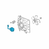 OEM Acura RSX Motor, Cooling Fan Diagram - 19030-PND-A01