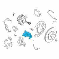 OEM BMW X4 Brake Caliper Blue Left Diagram - 34-21-6-887-409