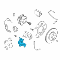 OEM 2019 BMW X3 CALIPER CARRIER BLUE LEFT Diagram - 34-20-6-891-911