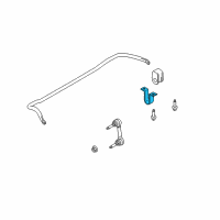 OEM 2010 Ford E-250 Stabilizer Bar Bracket Diagram - 9C2Z-5486-A