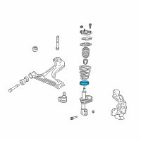 OEM 1997 Oldsmobile Cutlass Supreme Insulator, Front Spring Lower Diagram - 22152176