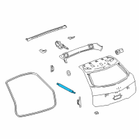 OEM 2014 Cadillac CTS Support Cylinder Diagram - 84343054