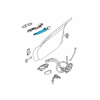 OEM Nissan Maxima Outside Handle Grip Diagram - 80640-9N00A