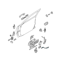 OEM 2004 Kia Amanti Rod-Front Door Inside Handle RH Diagram - 813723F000