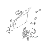 OEM Kia Amanti Rod Assembly-Front Door SAFET Diagram - 813923F000