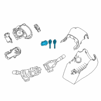 OEM 2020 Toyota C-HR Cylinder & Keys Diagram - 69057-12880