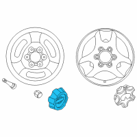 OEM 1998 Infiniti QX4 Cap-Disc Wheel Diagram - 40315-1W300