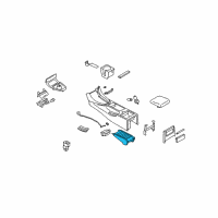 OEM 2012 Infiniti G25 Cup Holder Assembly Diagram - 68430-JK40A